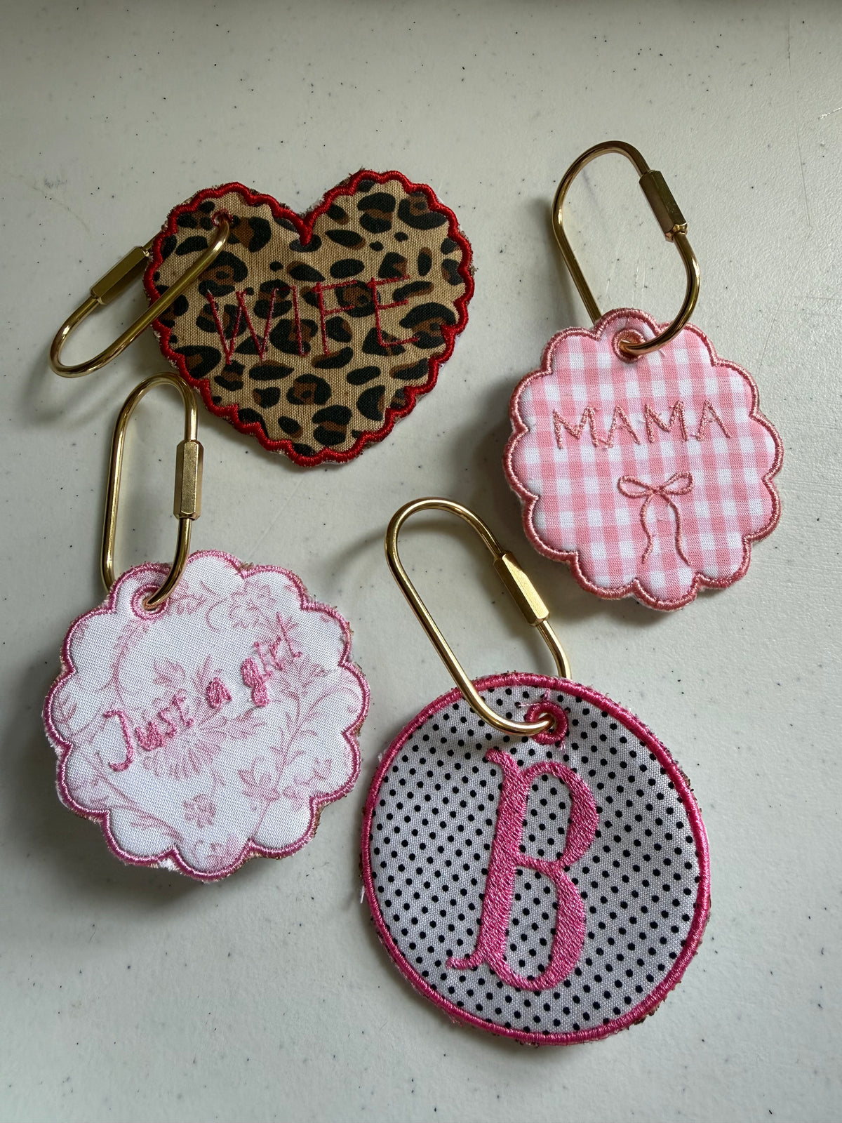 Embroidered Bag Tags - Custom Order