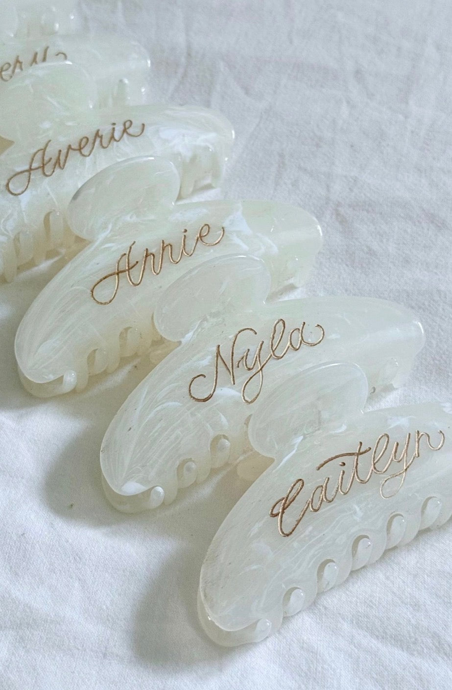 BRIDAL PARTY CLAW CLIPS - CUSTOM